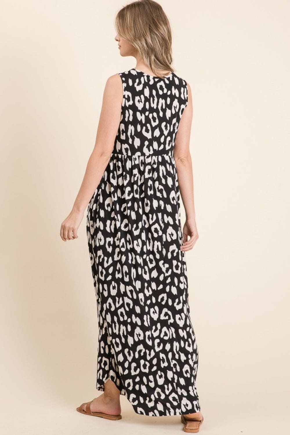 Leopard Maxi Sleeveless Dress