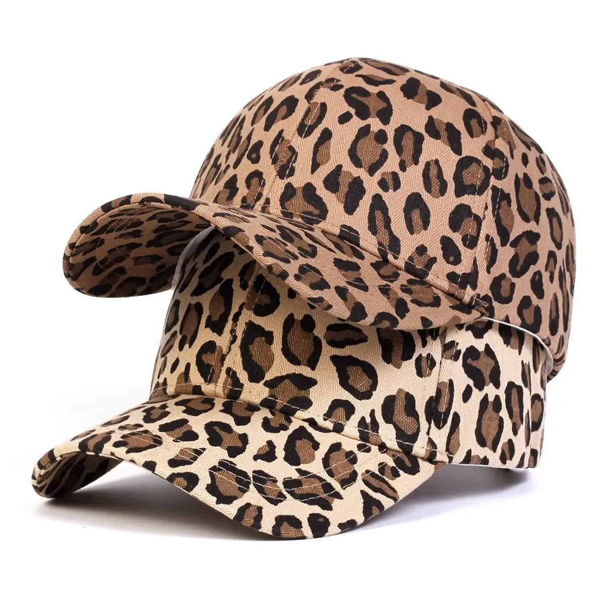 1piece Unisex Leopard Print Baseball Cap Outdoor Adjustable Sunscreen Leisure Hat Spring Autumn Travel Tourism Beach