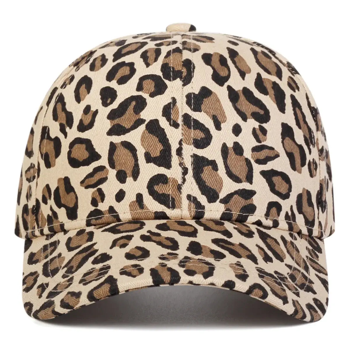 1piece Unisex Leopard Print Baseball Cap Outdoor Adjustable Sunscreen Leisure Hat Spring Autumn Travel Tourism Beach