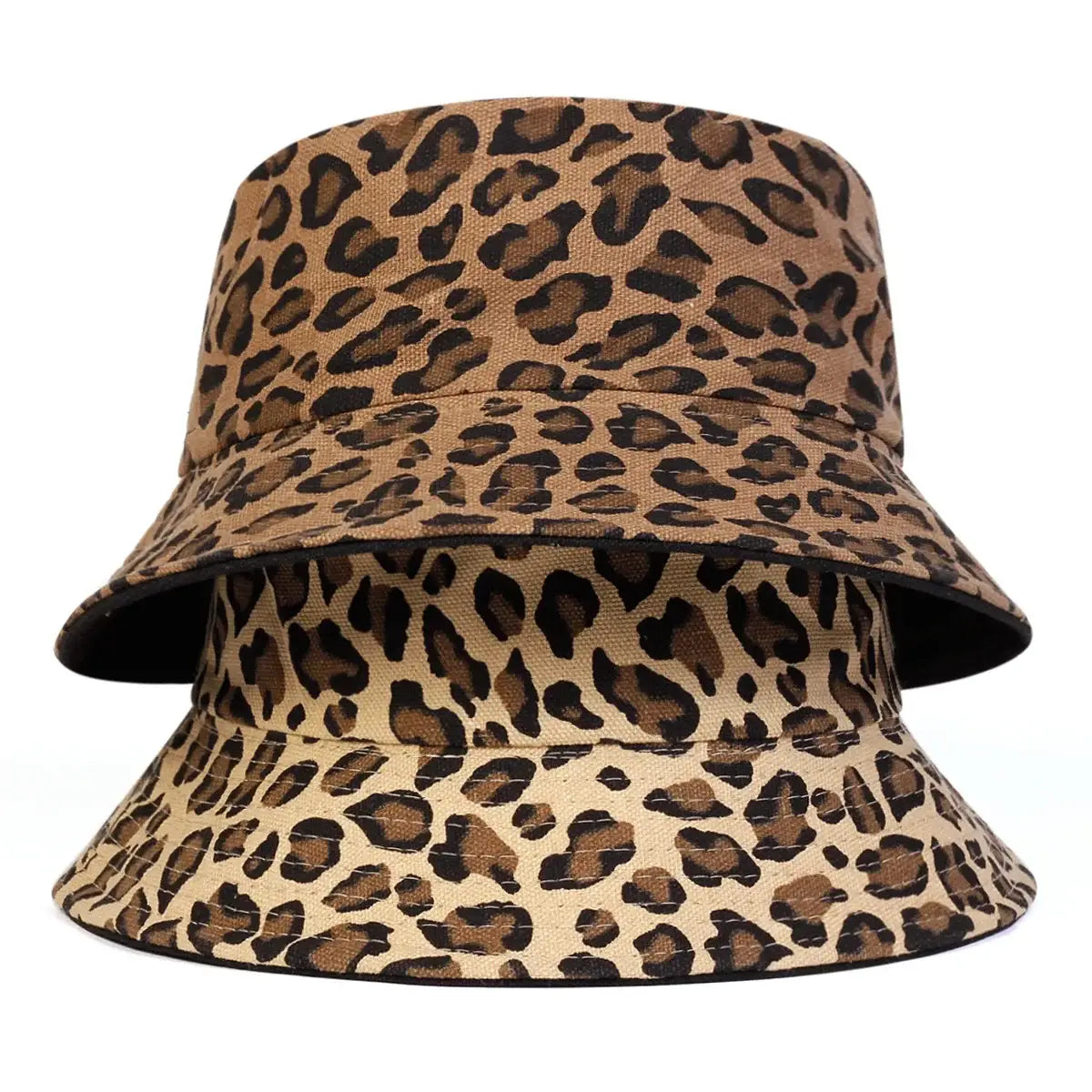 1piece Unisex Leopard Print Bucket Hat Outdoor Sunscreen Leisure Hat Spring Autumn Travel Tourism Beach Vacation