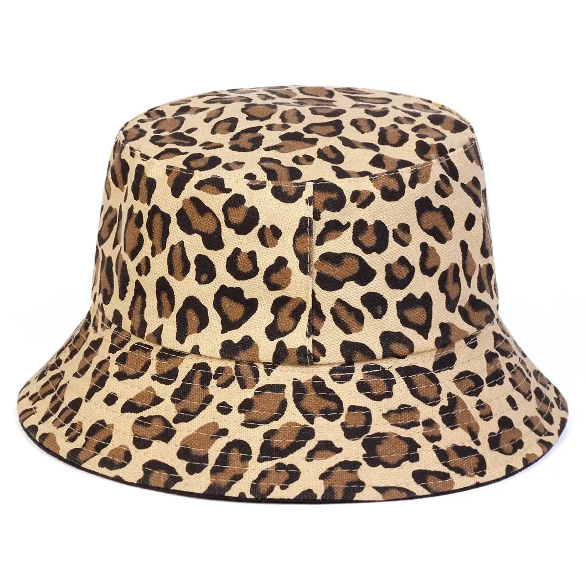 1piece Unisex Leopard Print Bucket Hat Outdoor Sunscreen Leisure Hat Spring Autumn Travel Tourism Beach Vacation