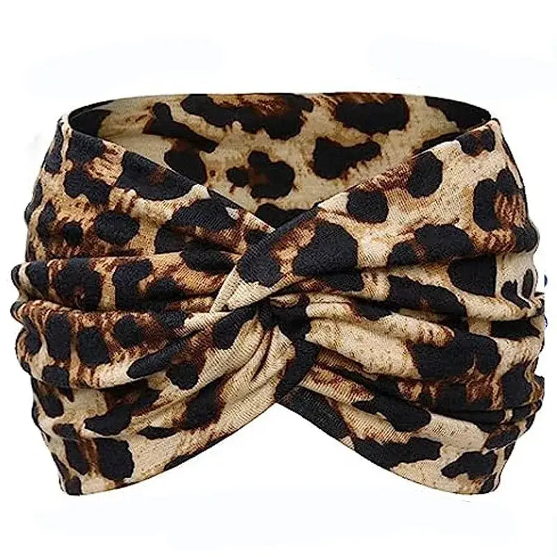 Leopard Print Yoga Headband