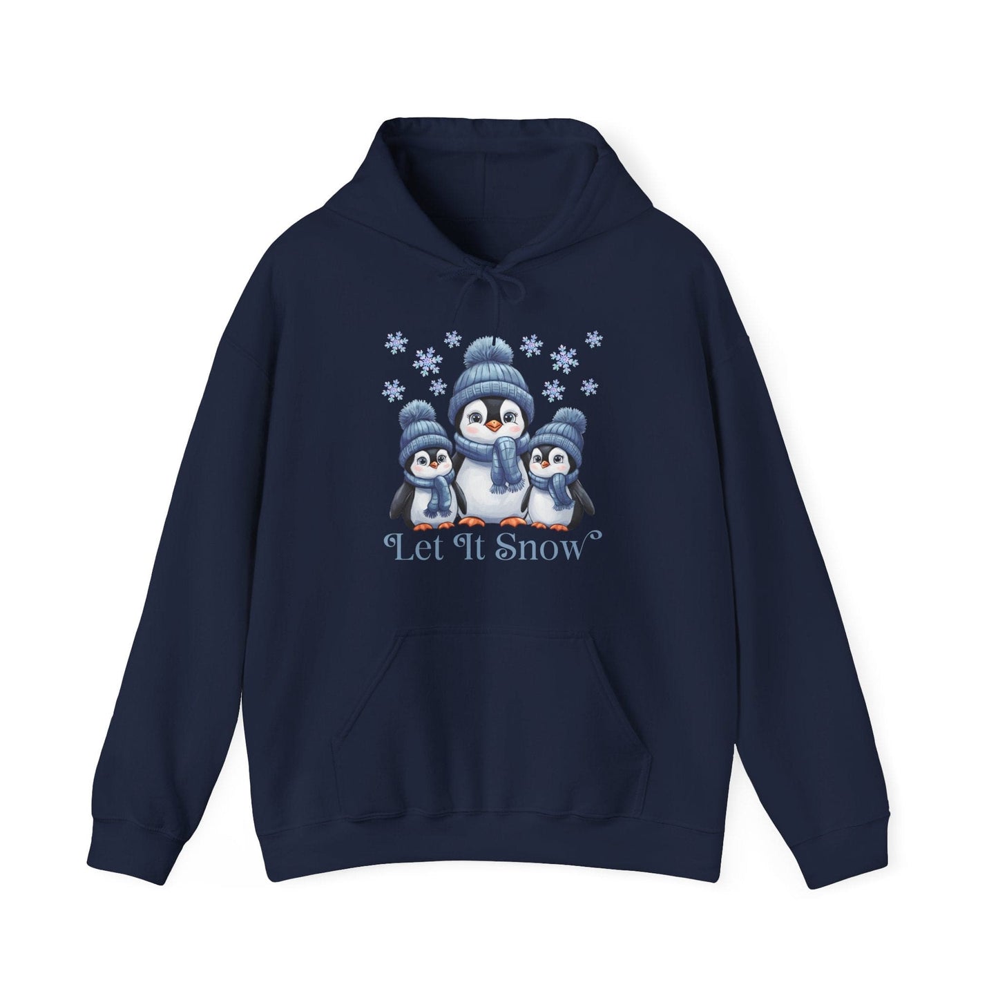 Let It Snow Penguin Hoodie Sweatshirt