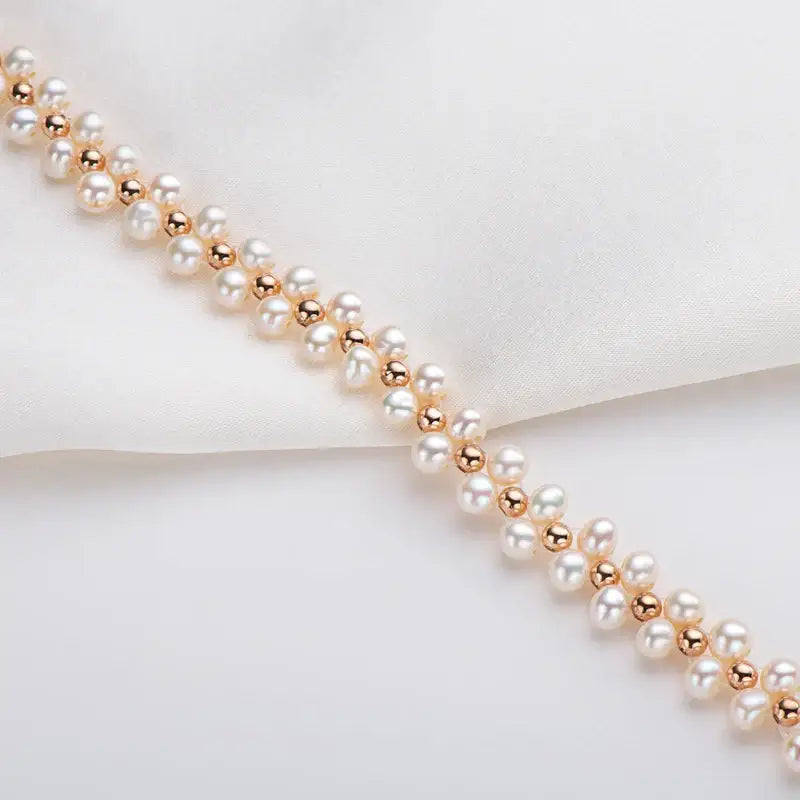 Natural Freshwater Pearl Bracelet WHITE / United States Bracelets