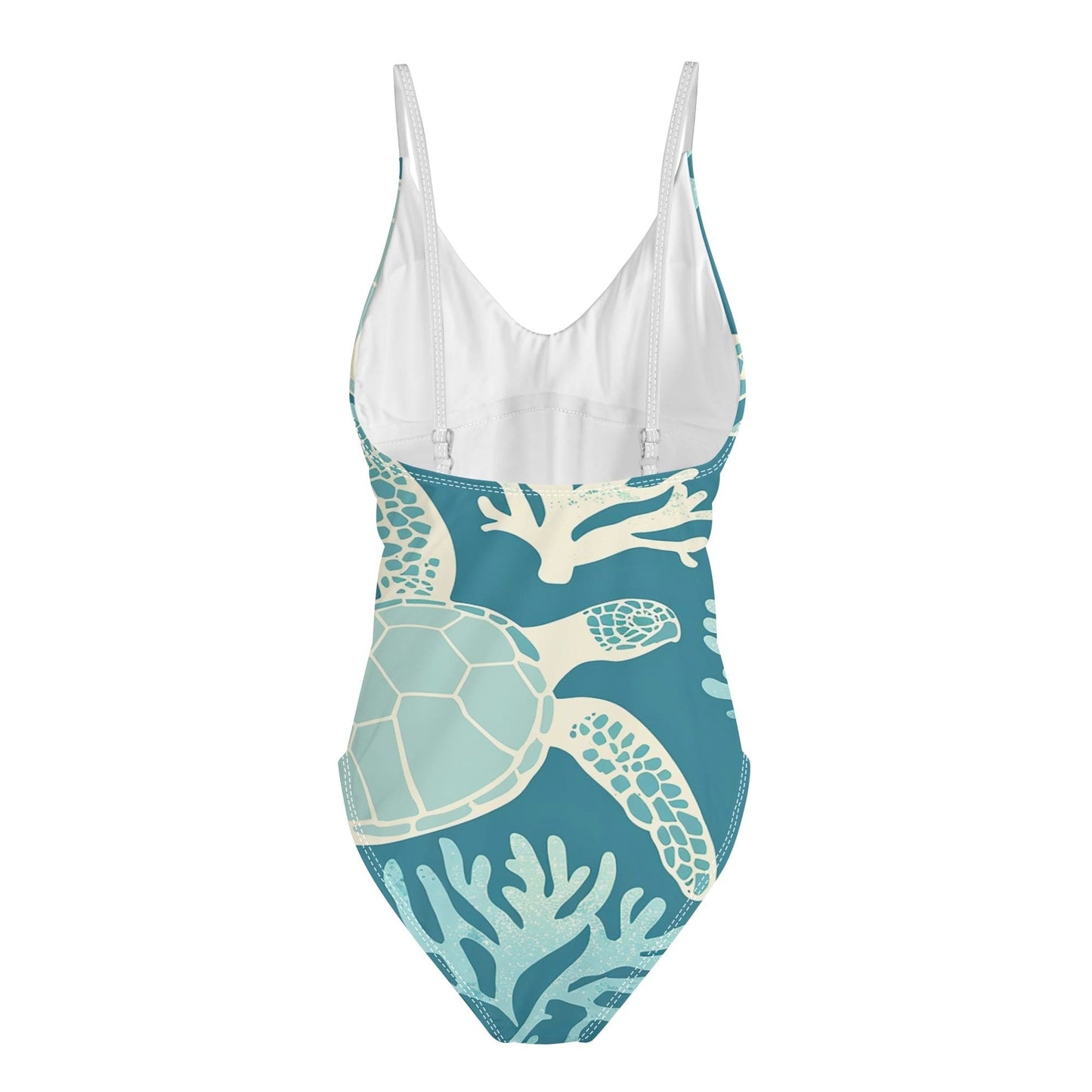 One Piece V-neck Swimsuit