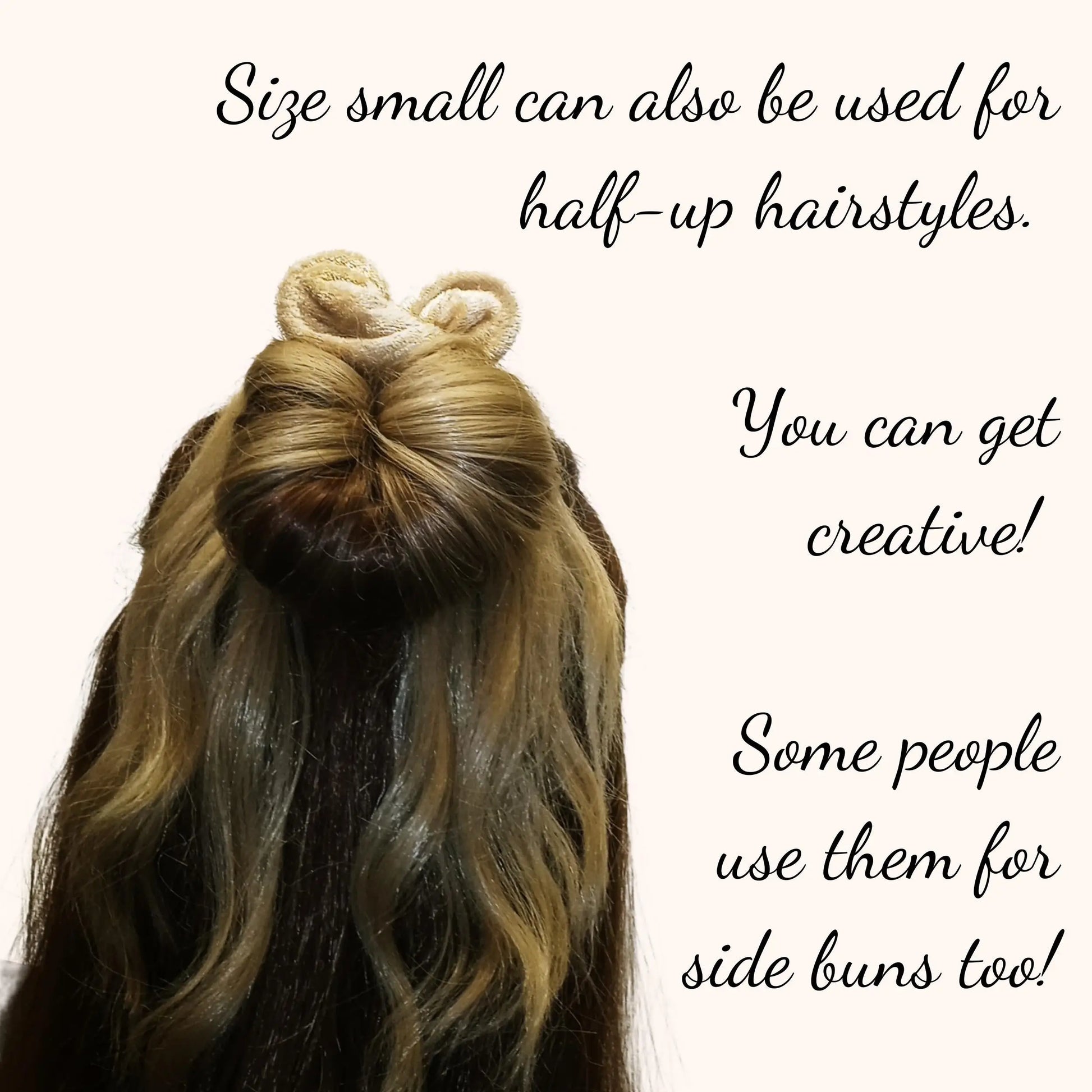 Panne Velvet Bun Maker - Handmade Hair Updo Chignon Holder for Ballet Dance Work Hairstyle Custom Sizes for All Types