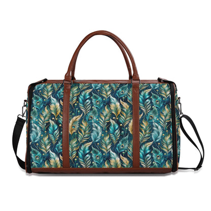 Peacock Feathers Foldable Travel Bag