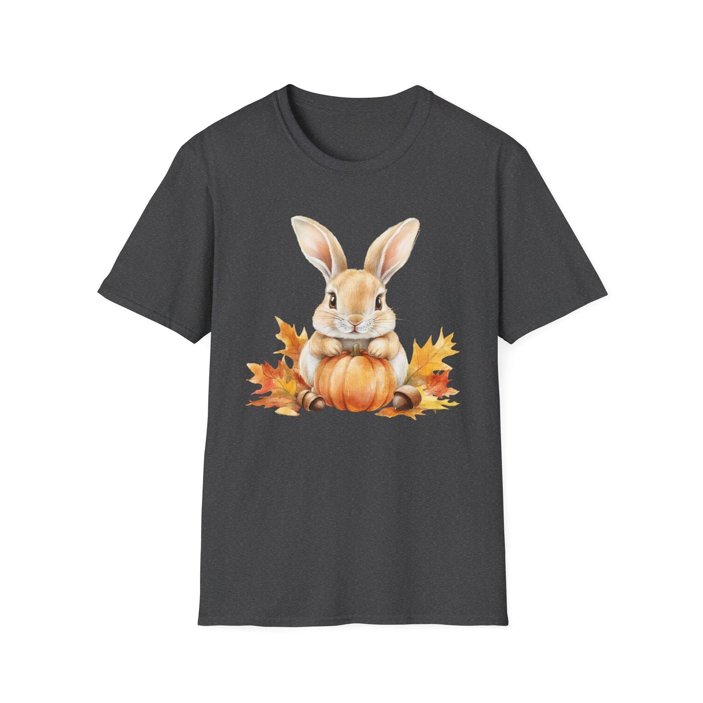 Fall Bunny T-Shirt Rabbit with Pumpkin