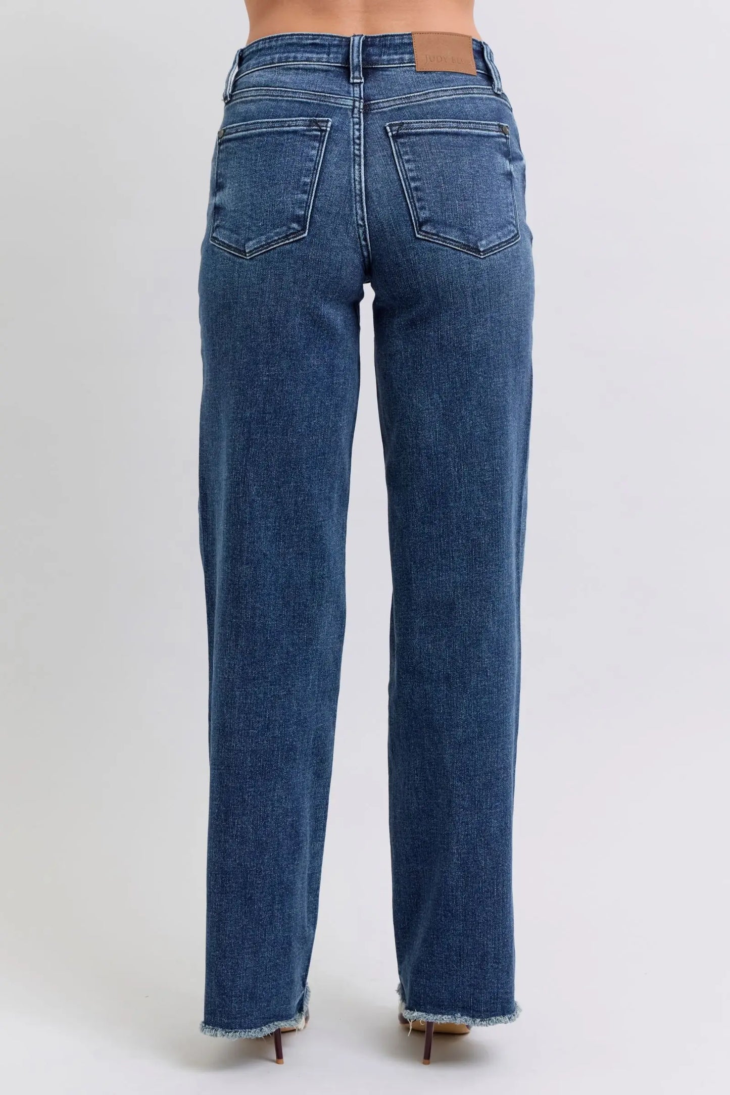 Raw Hem Mid Rise Jeans - Eclectage