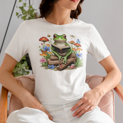 Reading Frog Unisex Short Sleeve Shirt