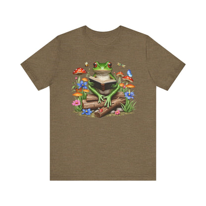 Reading Frog Unisex Short Sleeve Shirt