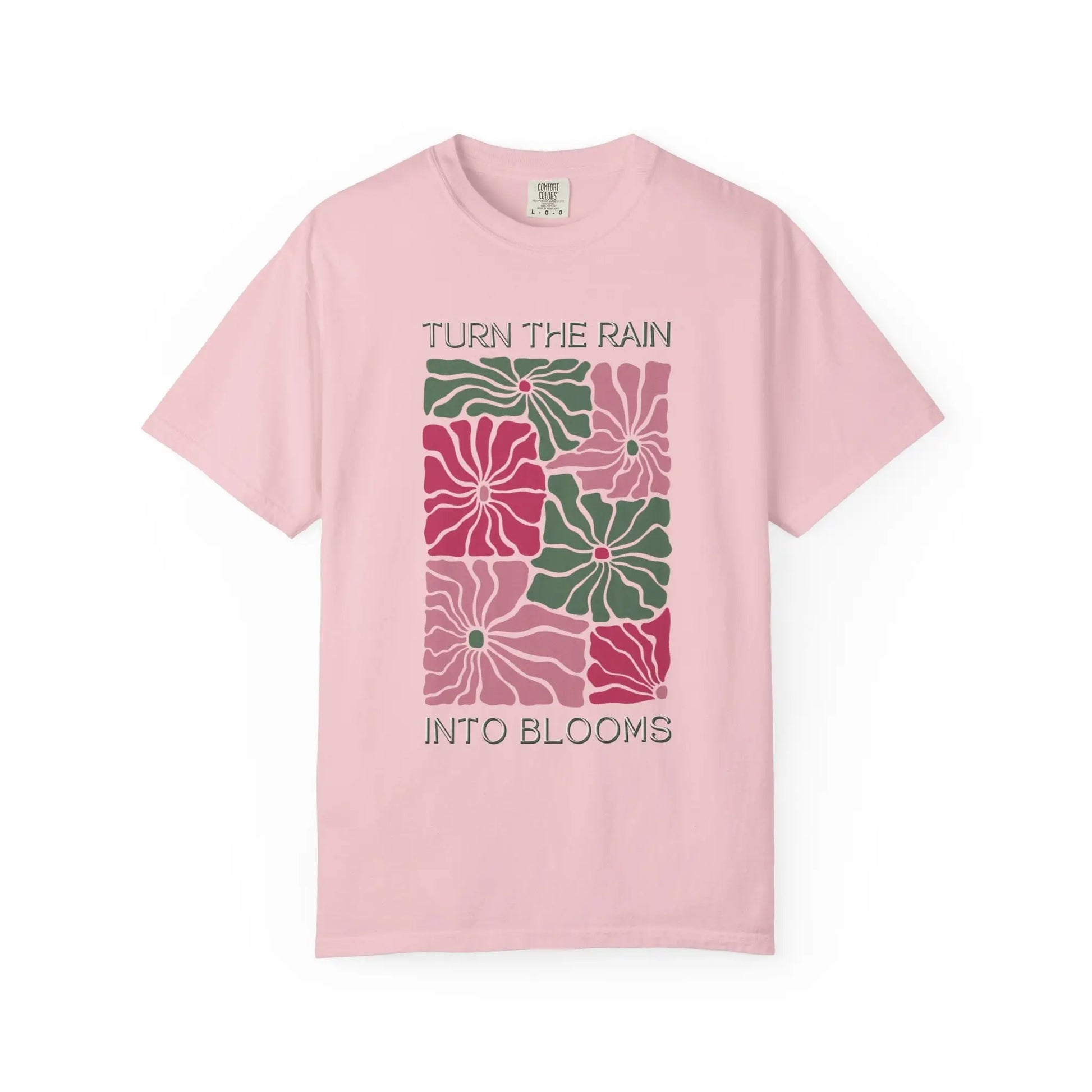 Retro Floral T-Shirt Turn the Rain Into Blooms Blossom / S T-Shirts