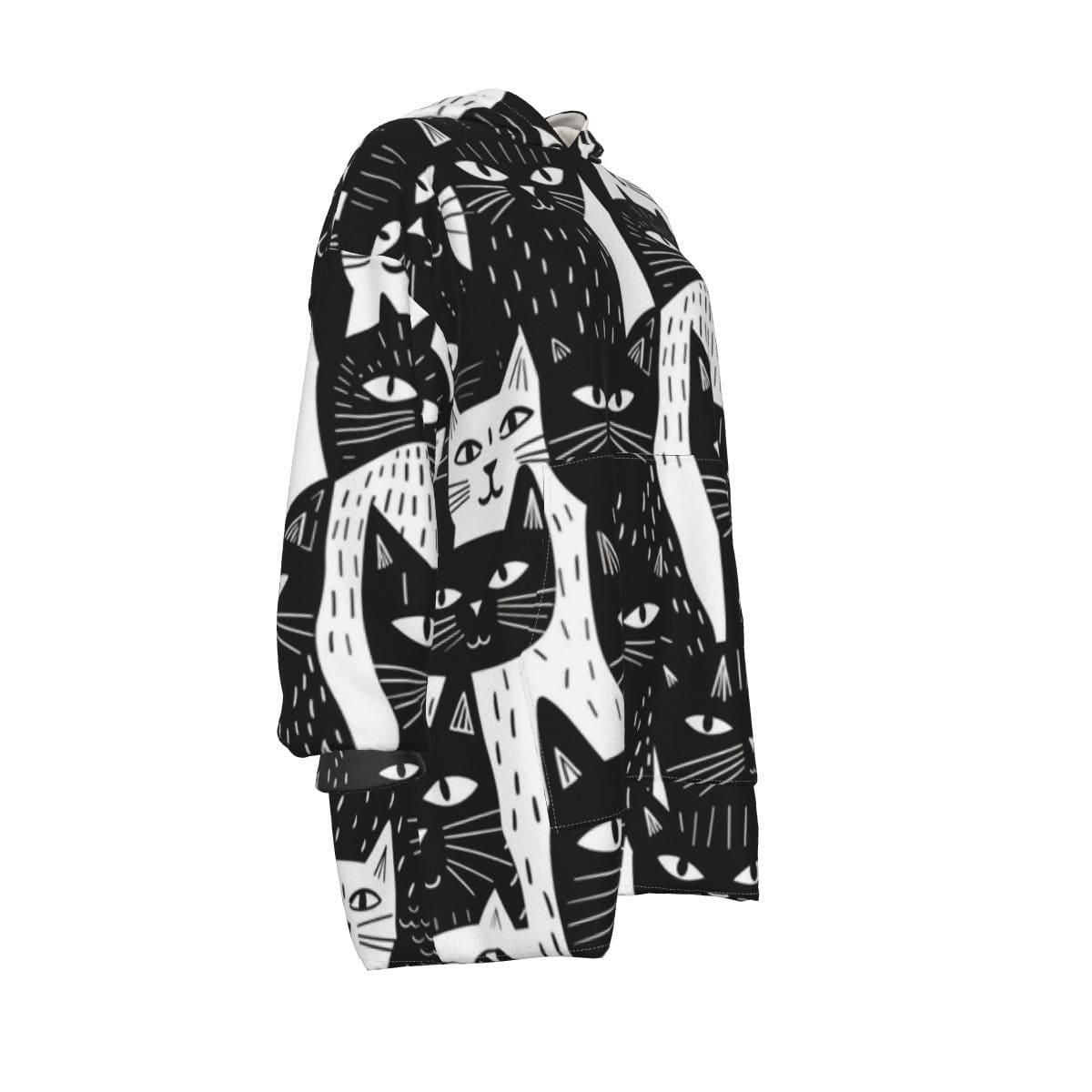 All-Over Print Women’s Sherpa Fleece Hoodie Blanket