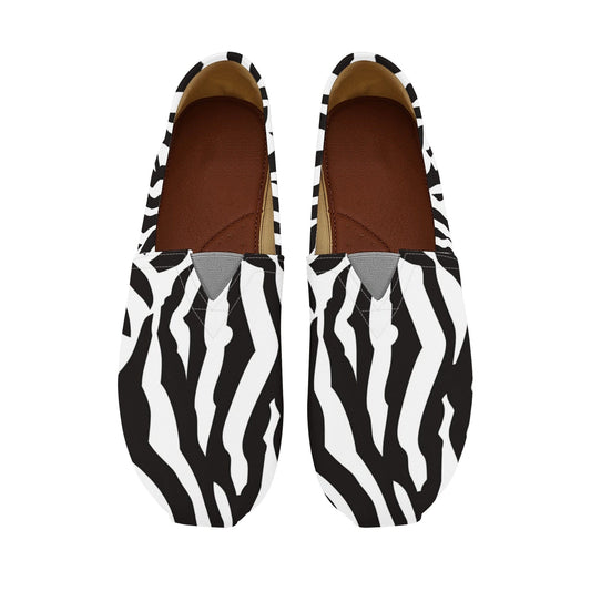 Zebra Print Womens Casual Canvas Shoes