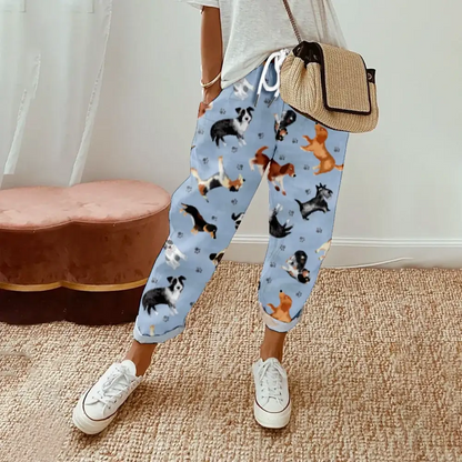 Spring Animal Pants Summer Casual Drawstring High Waist Trousers Women Y2K Clothes Oversize Pants Streetwear Cute