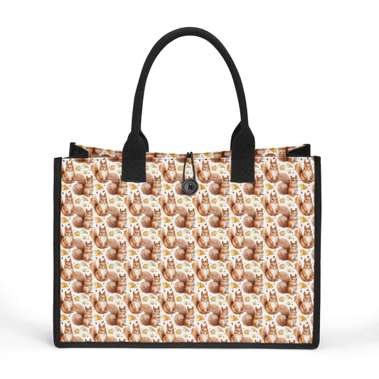 Squirrel All-Over Print Canvas Tote Bag