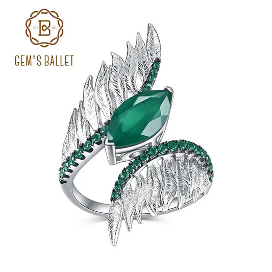 Sterling Silver Feather Ring Rings