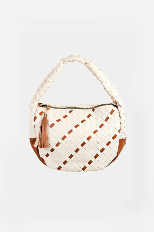 Tassel Detail Semi Circle Bag - Eclectage