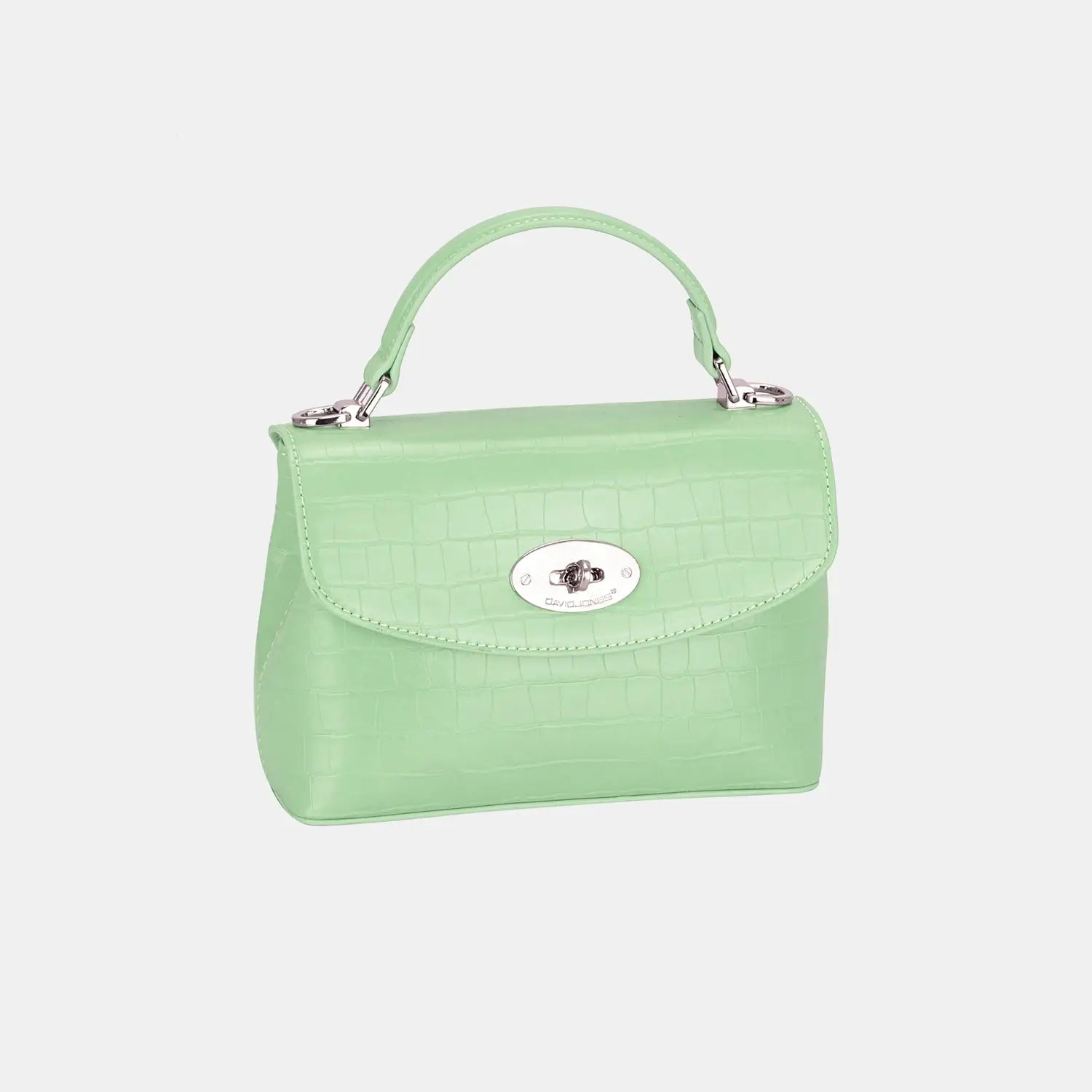 Texture PU Leather Handbag - Handbags