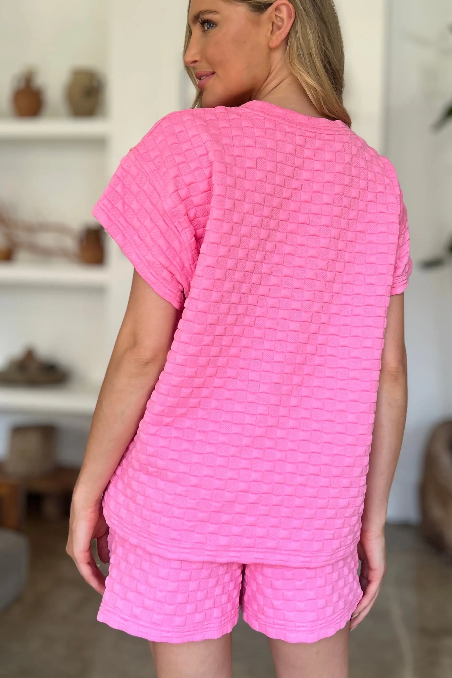 Texture T-Shirt and Shorts Set - Eclectage