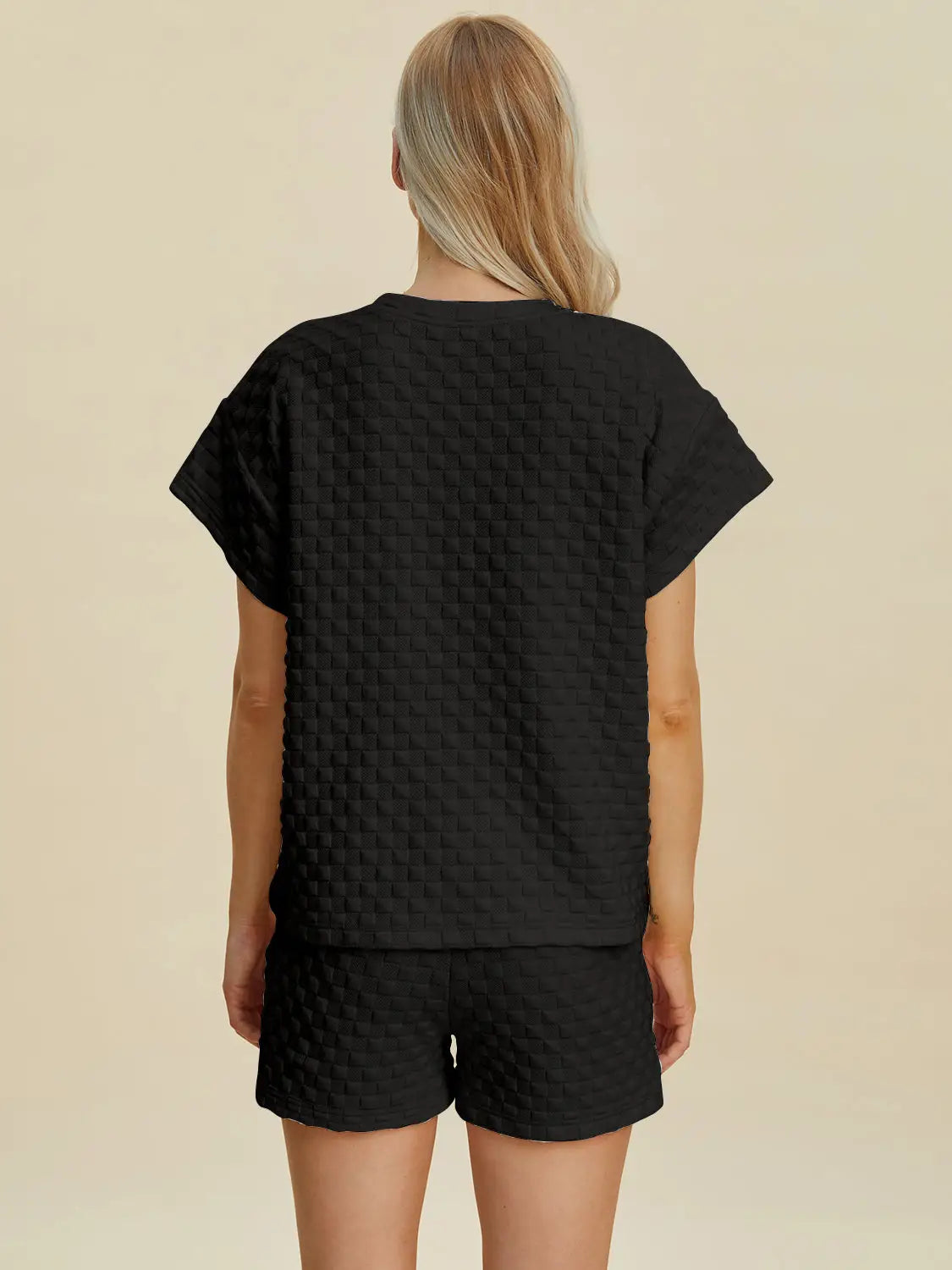Texture T-Shirt and Shorts Set - Eclectage