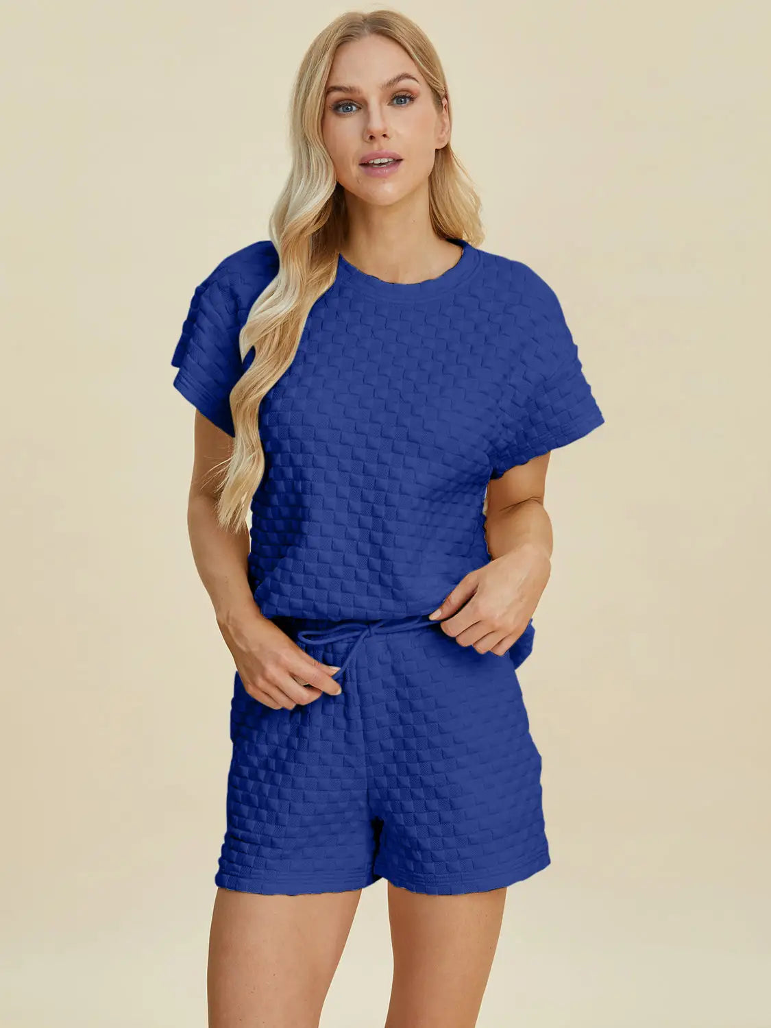Texture T-Shirt and Shorts Set - Eclectage