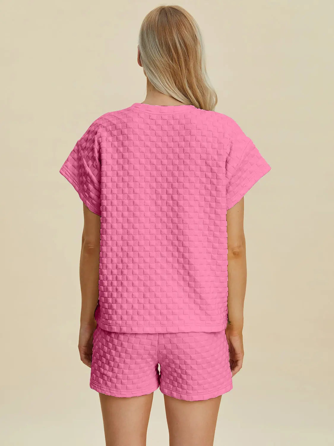 Texture T-Shirt and Shorts Set - Eclectage