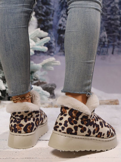 Thermal Leopard Platform Boots 2 Colors