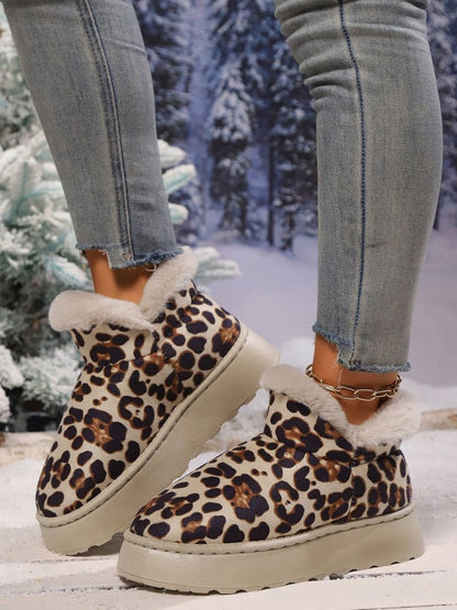 Thermal Leopard Platform Boots 2 Colors