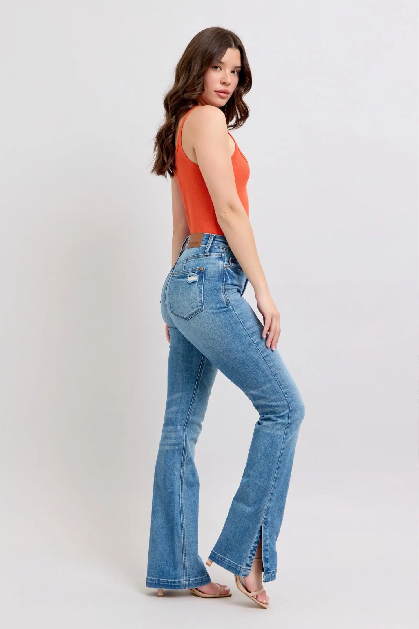 Tummy Control Vintage Wash Boot Jeans - Eclectage