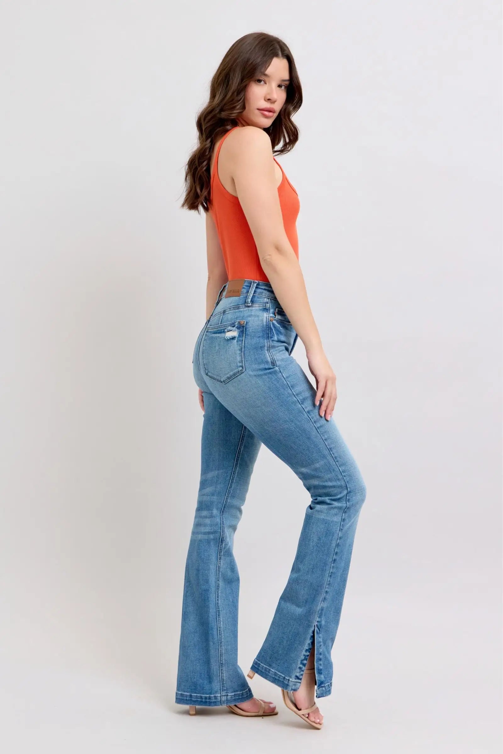 Tummy Control Vintage Wash Boot Jeans - Eclectage