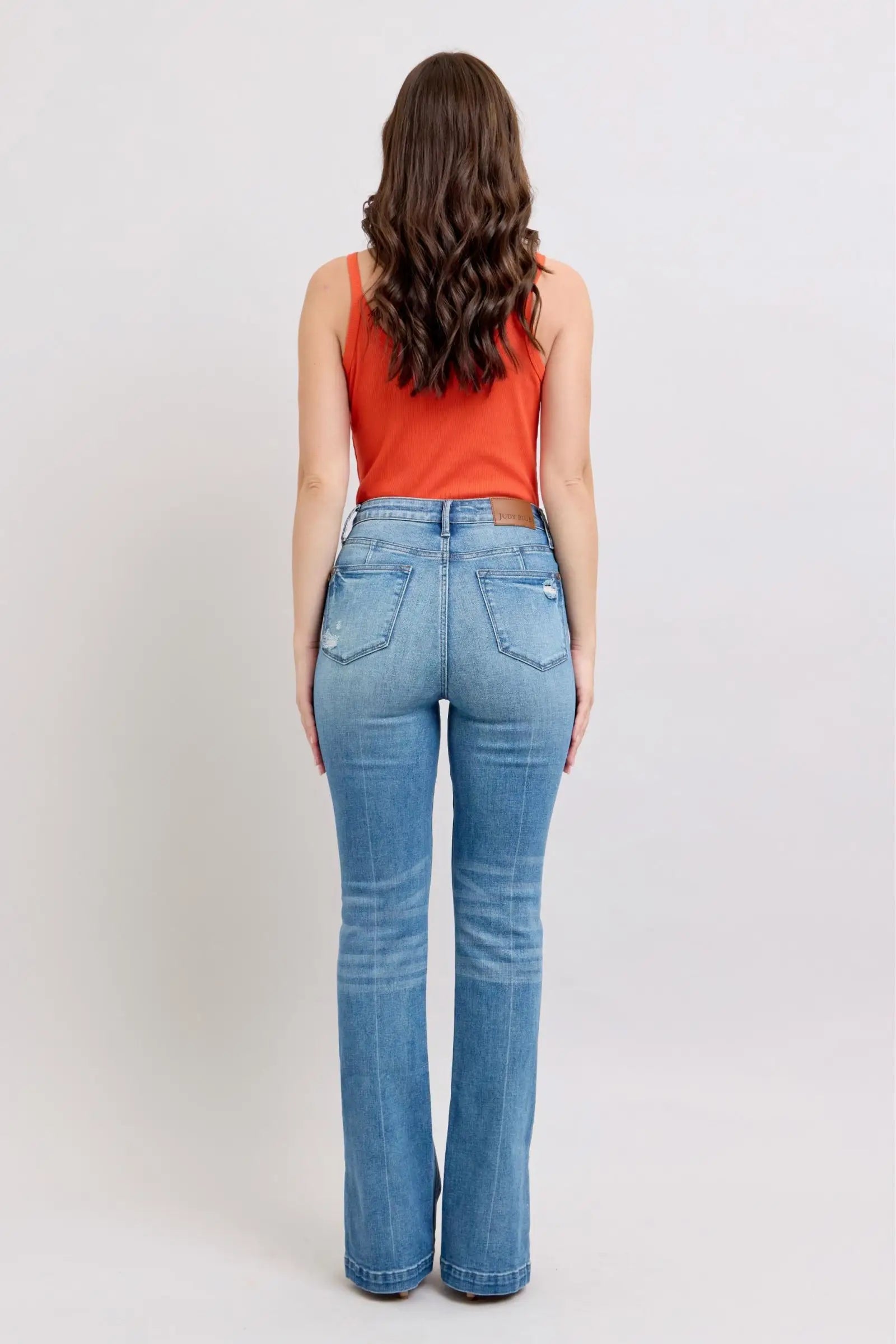 Tummy Control Vintage Wash Boot Jeans - Eclectage