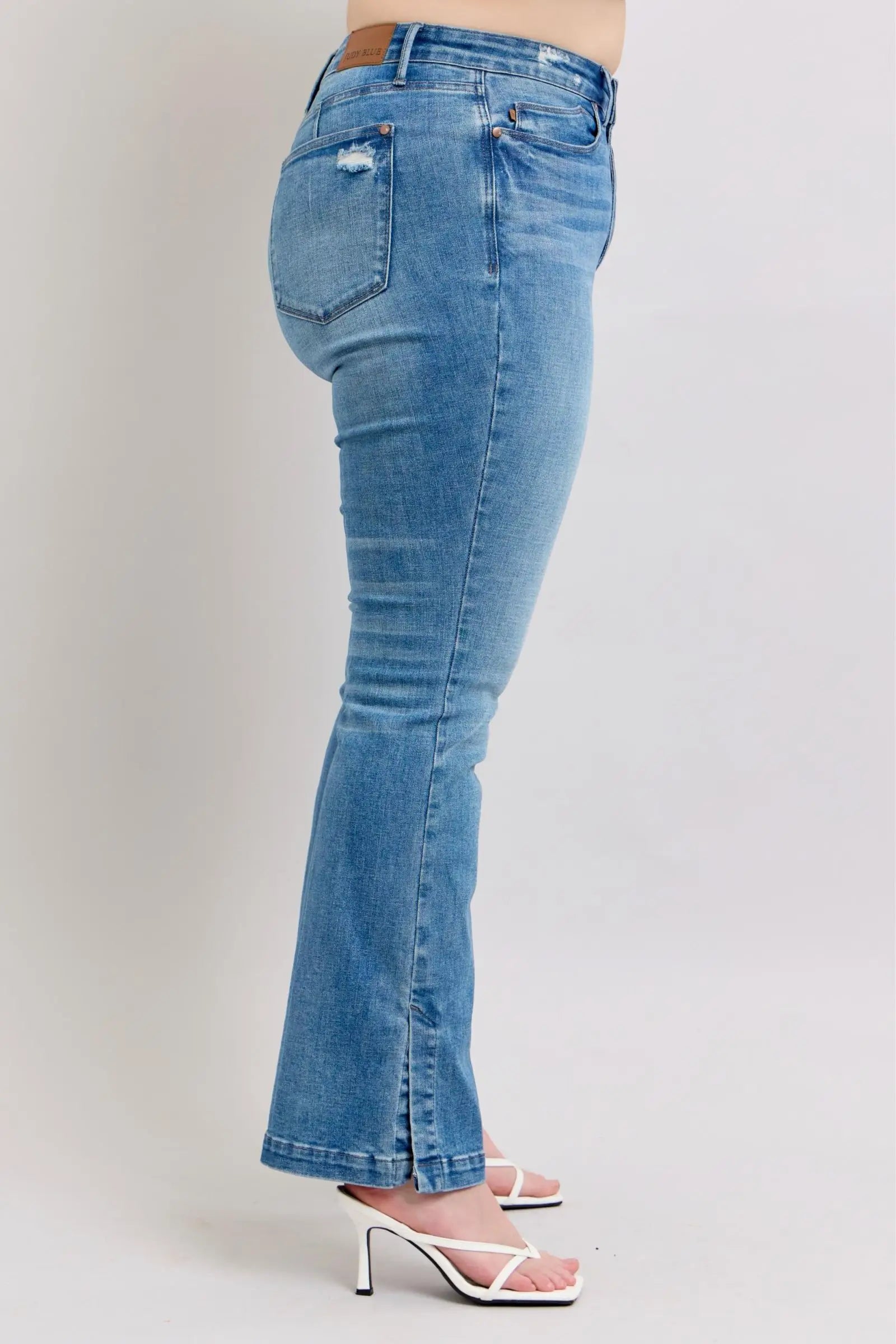 Tummy Control Vintage Wash Boot Jeans - Eclectage