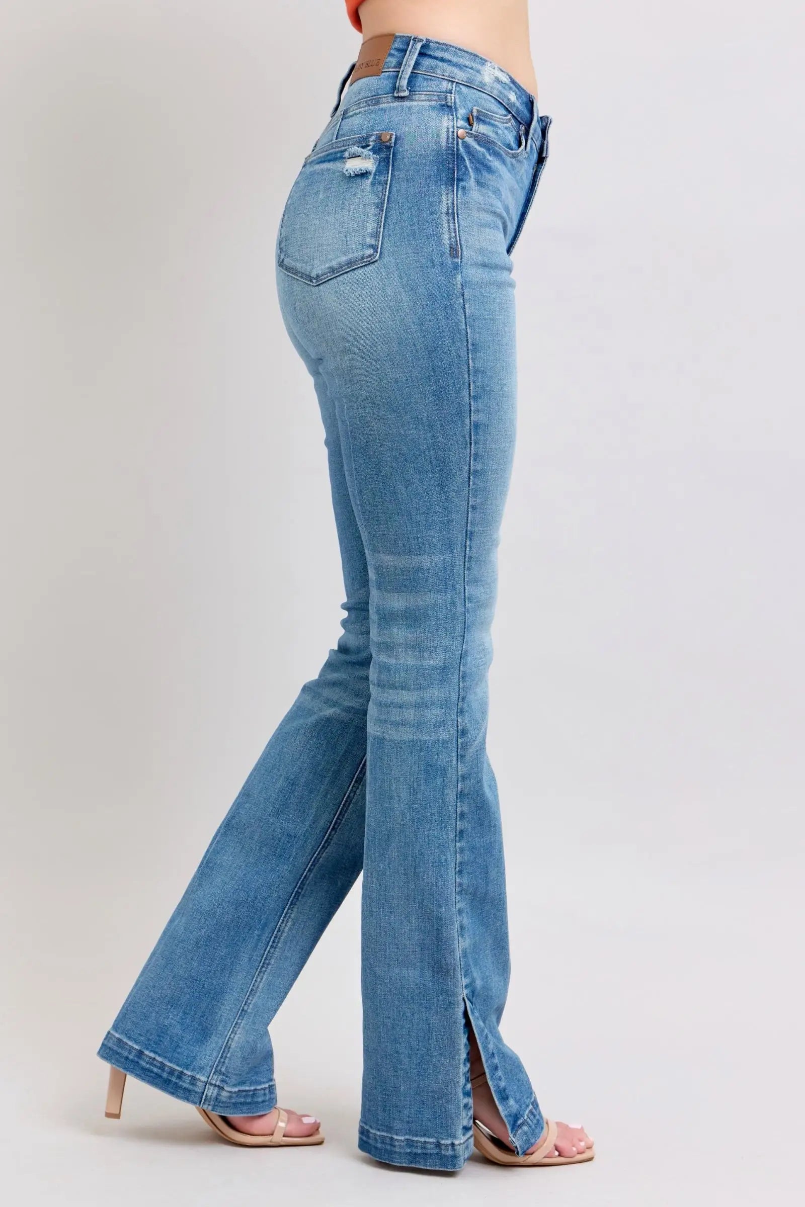Tummy Control Vintage Wash Boot Jeans - Eclectage
