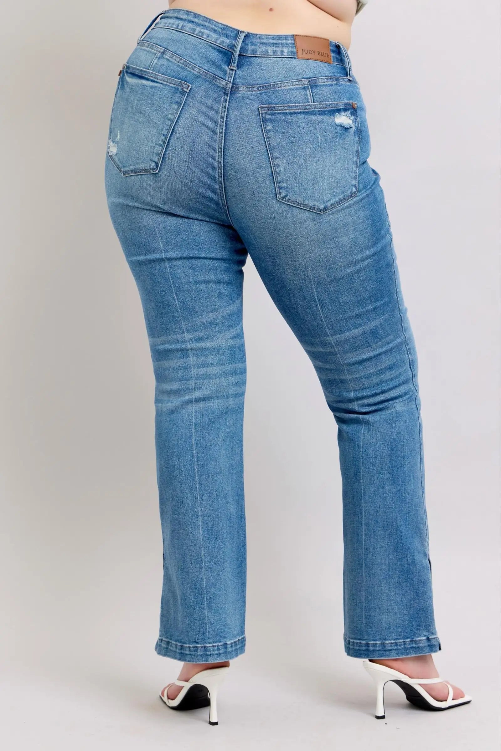 Tummy Control Vintage Wash Boot Jeans - Eclectage