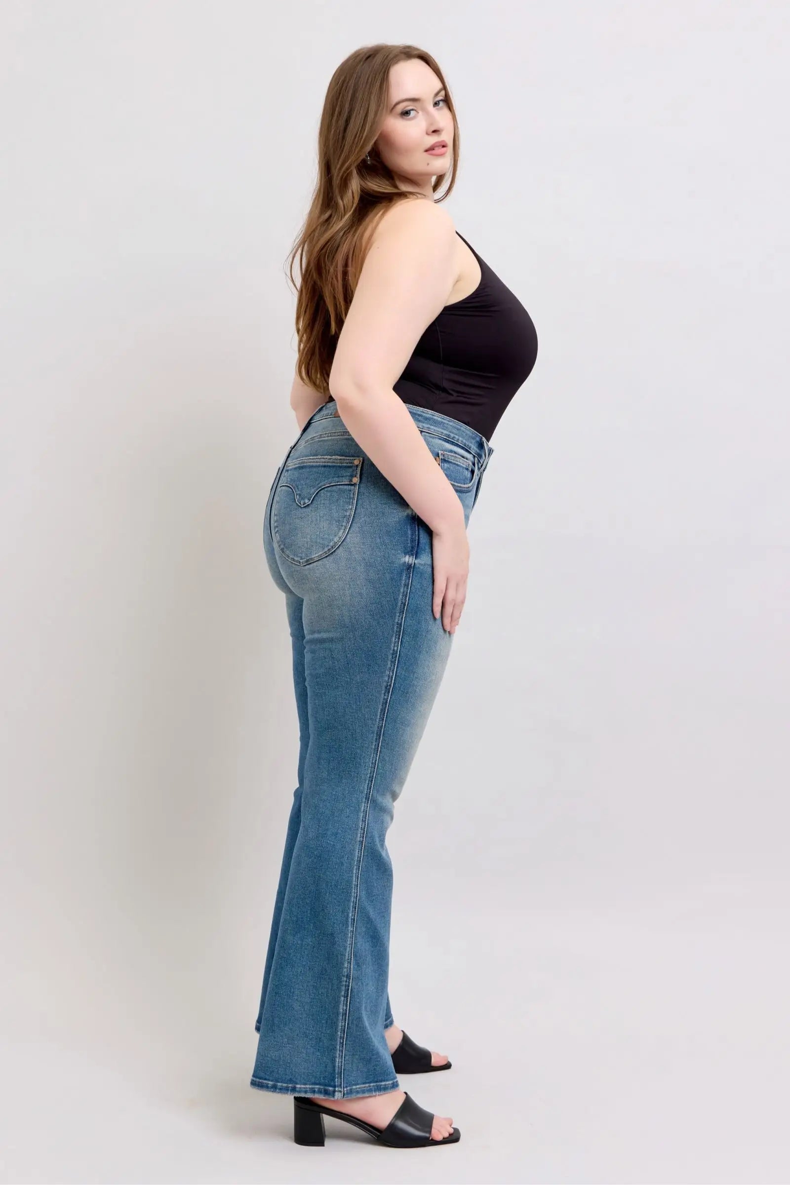 Tummy Control Vintage Wash Jeans - Eclectage