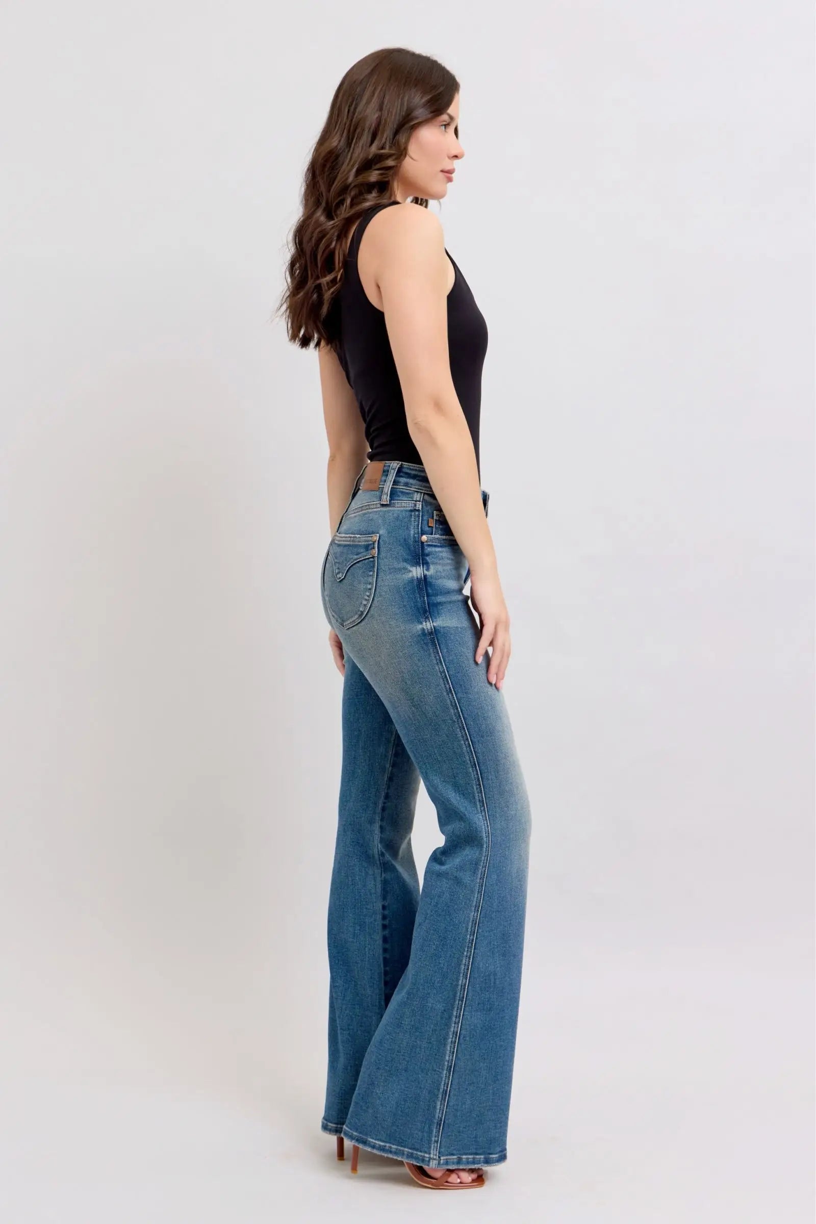 Tummy Control Vintage Wash Jeans - Eclectage