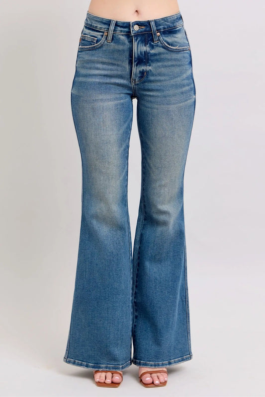 Tummy Control Vintage Wash Jeans - Eclectage