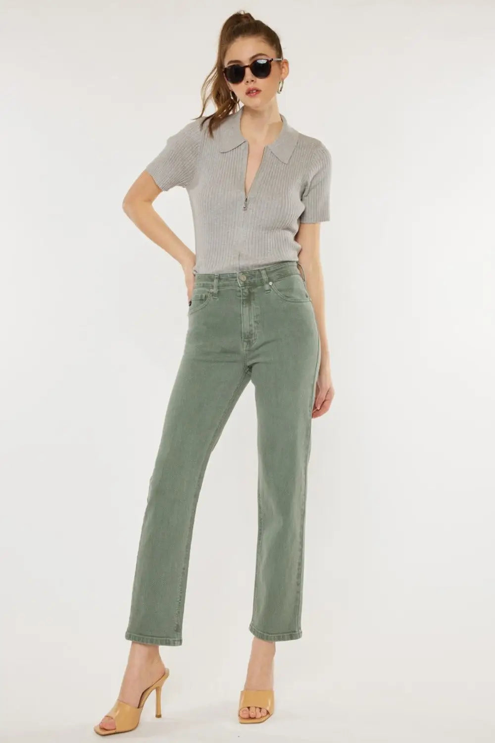 Kancan Ultra High Rise Straight Jeans - Eclectage