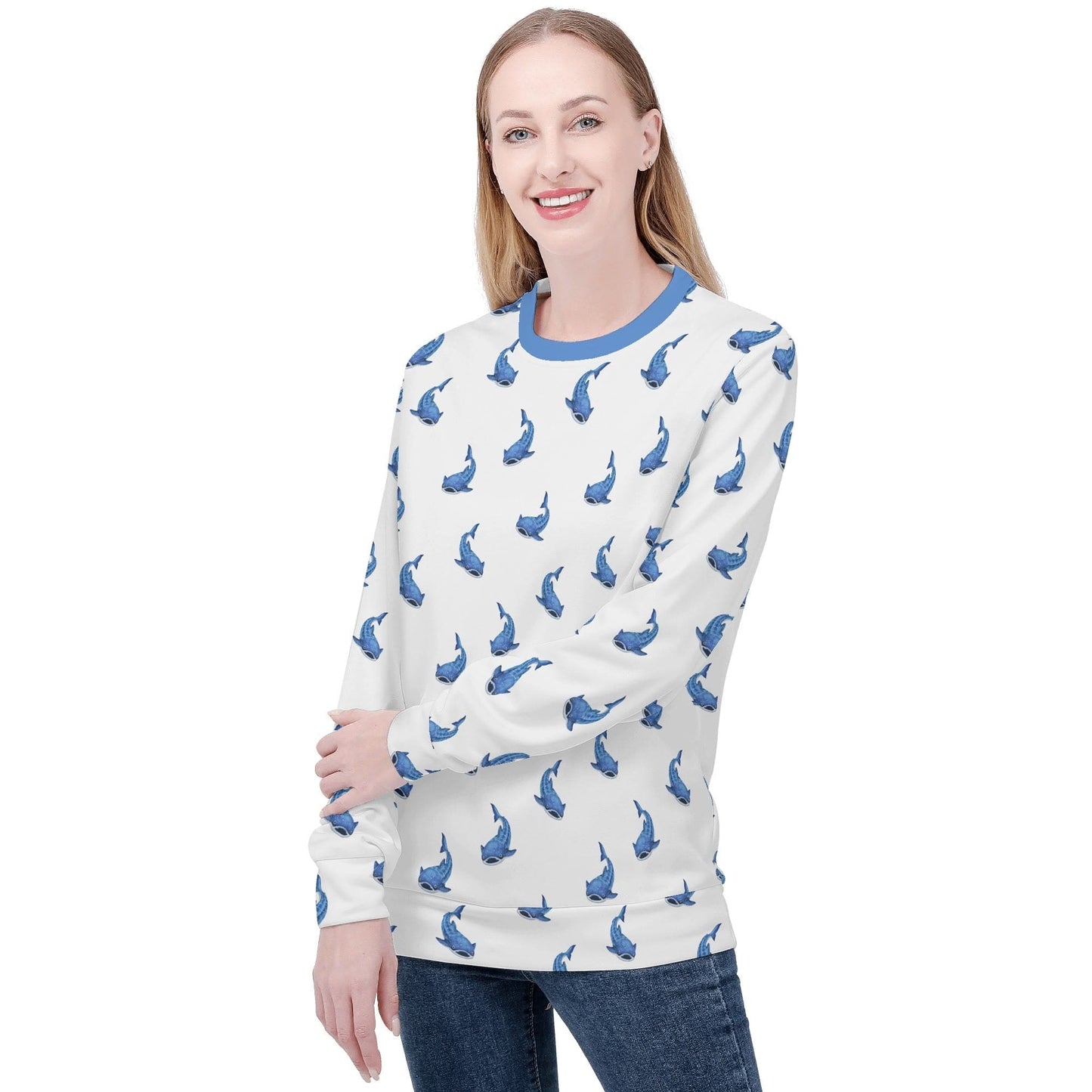 Whale Shark Print Sweatshirt