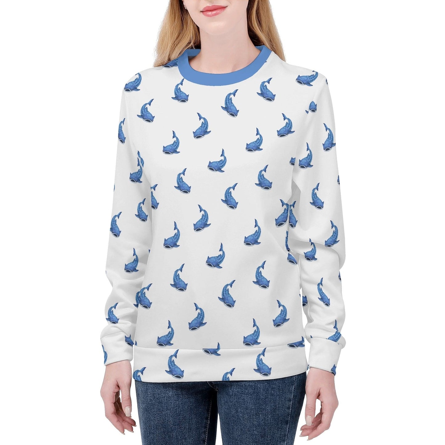 Whale Shark Print Sweatshirt