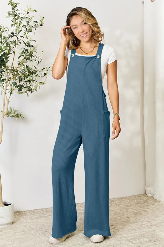 Wide Strap Overall with Pockets - Eclectage