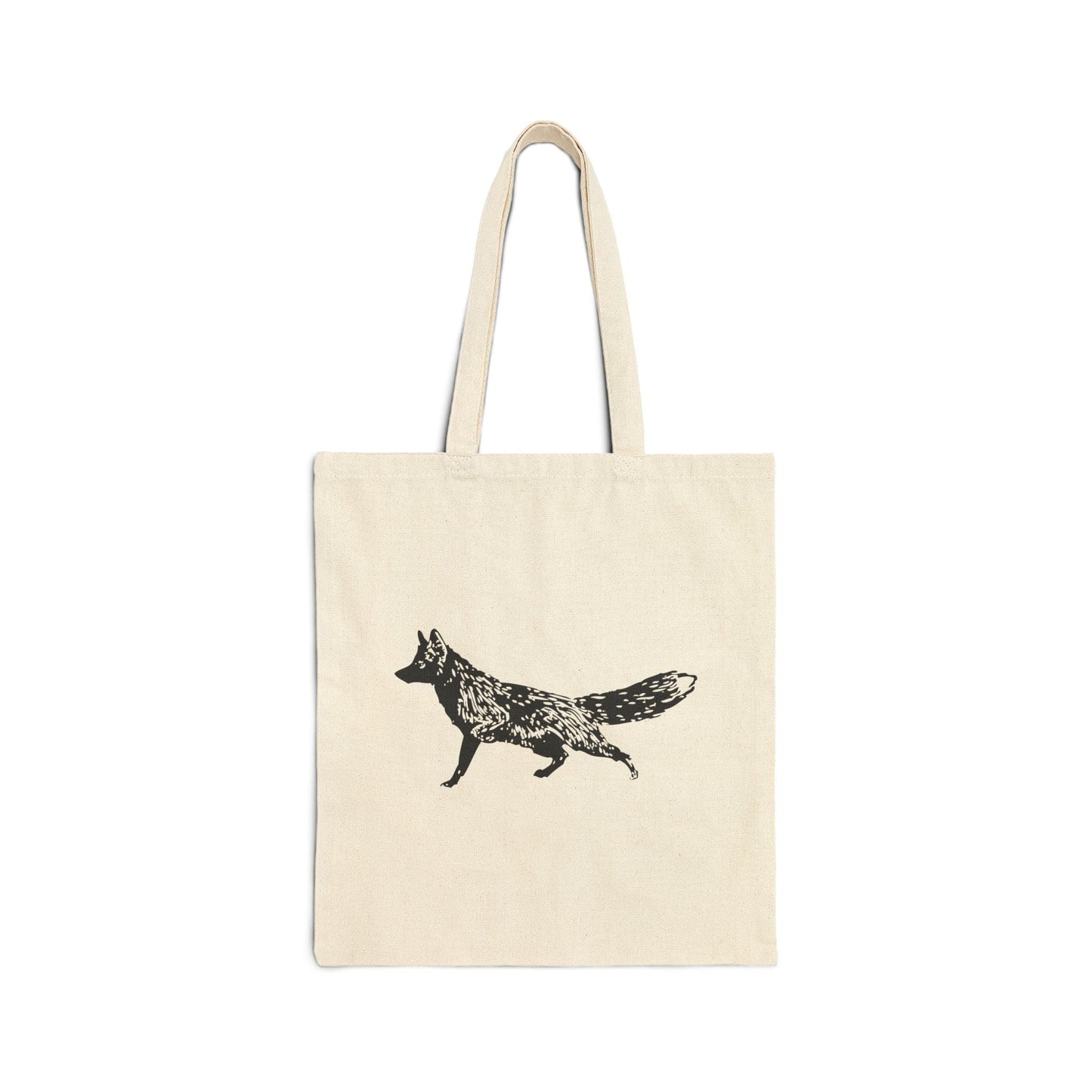 Wild Fox Cotton Canvas Tote Bag