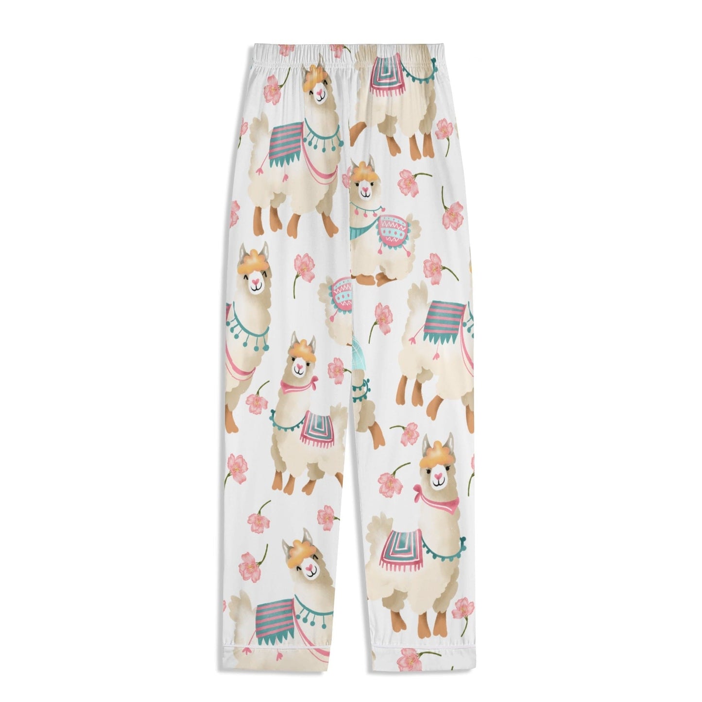 Alpacas and Flowers Pajama Shirt and Pants Set