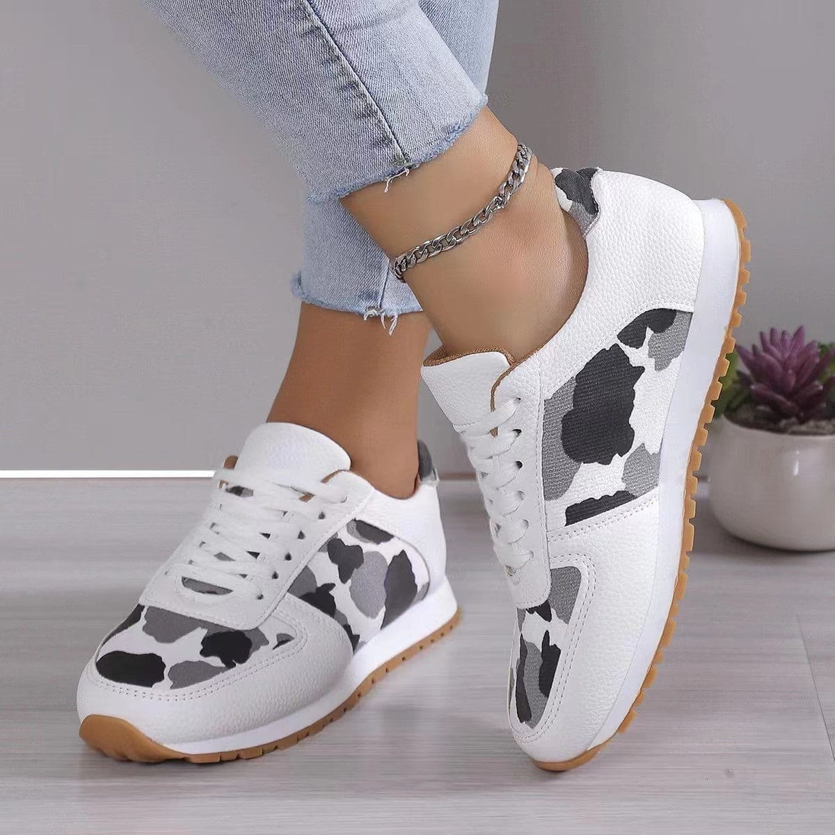 Animal Print Athletic Shoes 4 Colors