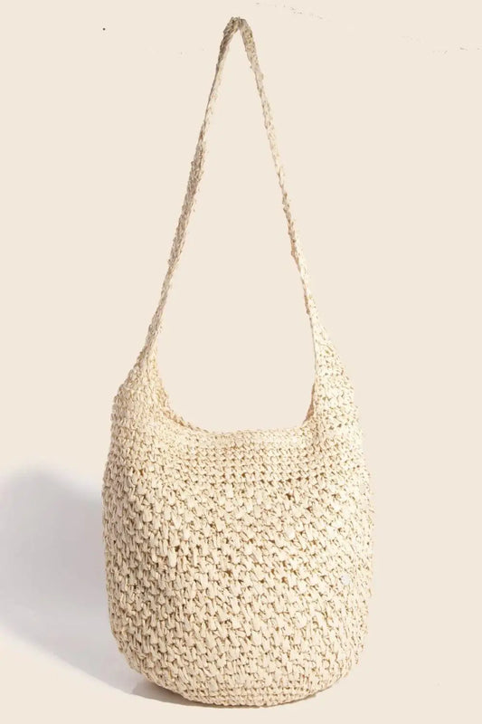 Yellow Braided Hobo Shoulder Bag - Shoulder Bags